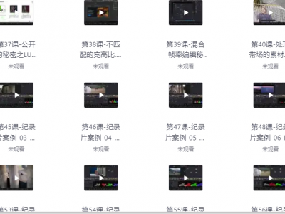达芬奇视频教程超详细视频教学133G,你确定不来看看?
